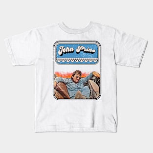 John Prine // 70s Retro Style Fan Art Design Kids T-Shirt